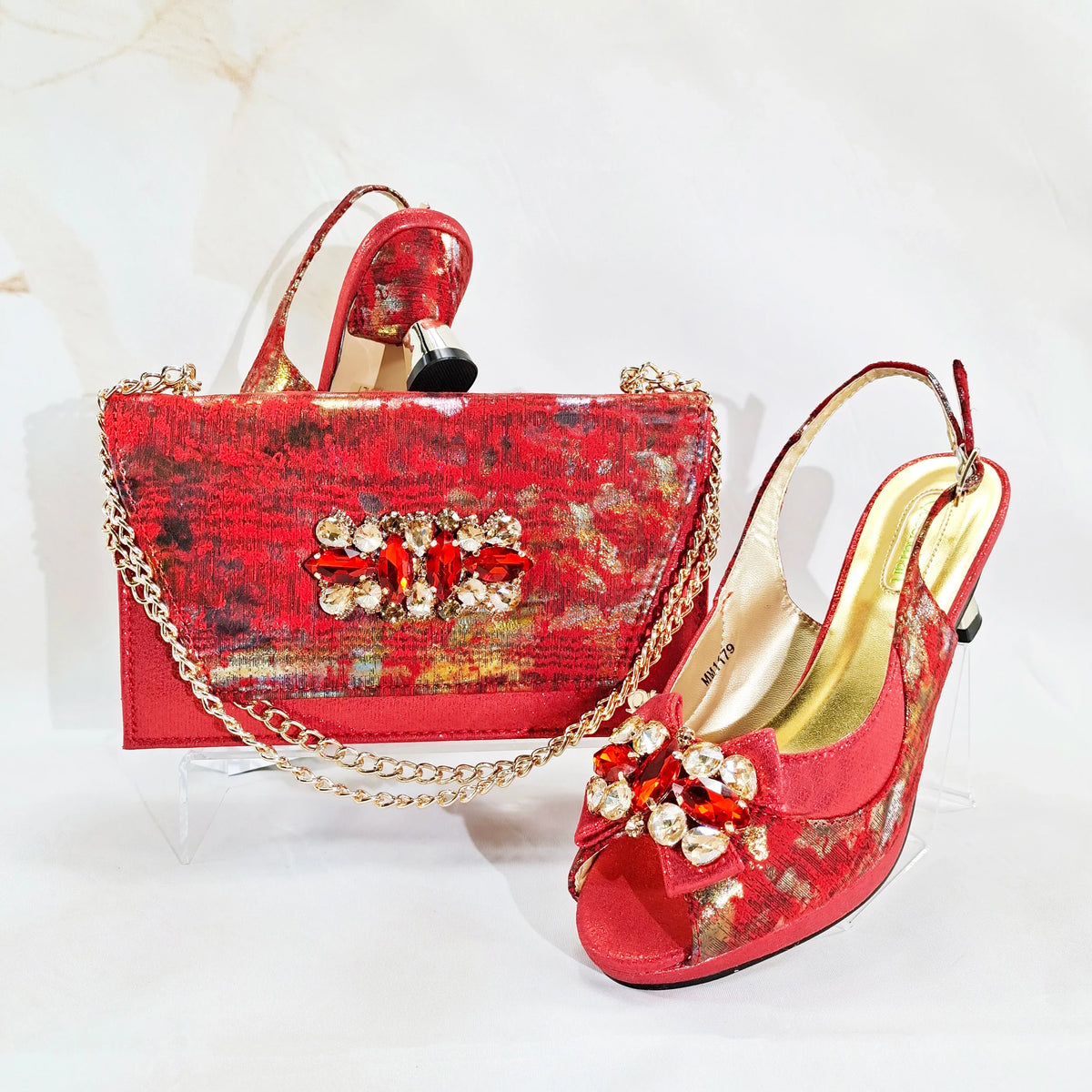 Charming Shoes And Bag Matching Set HN1-1 – product view 6