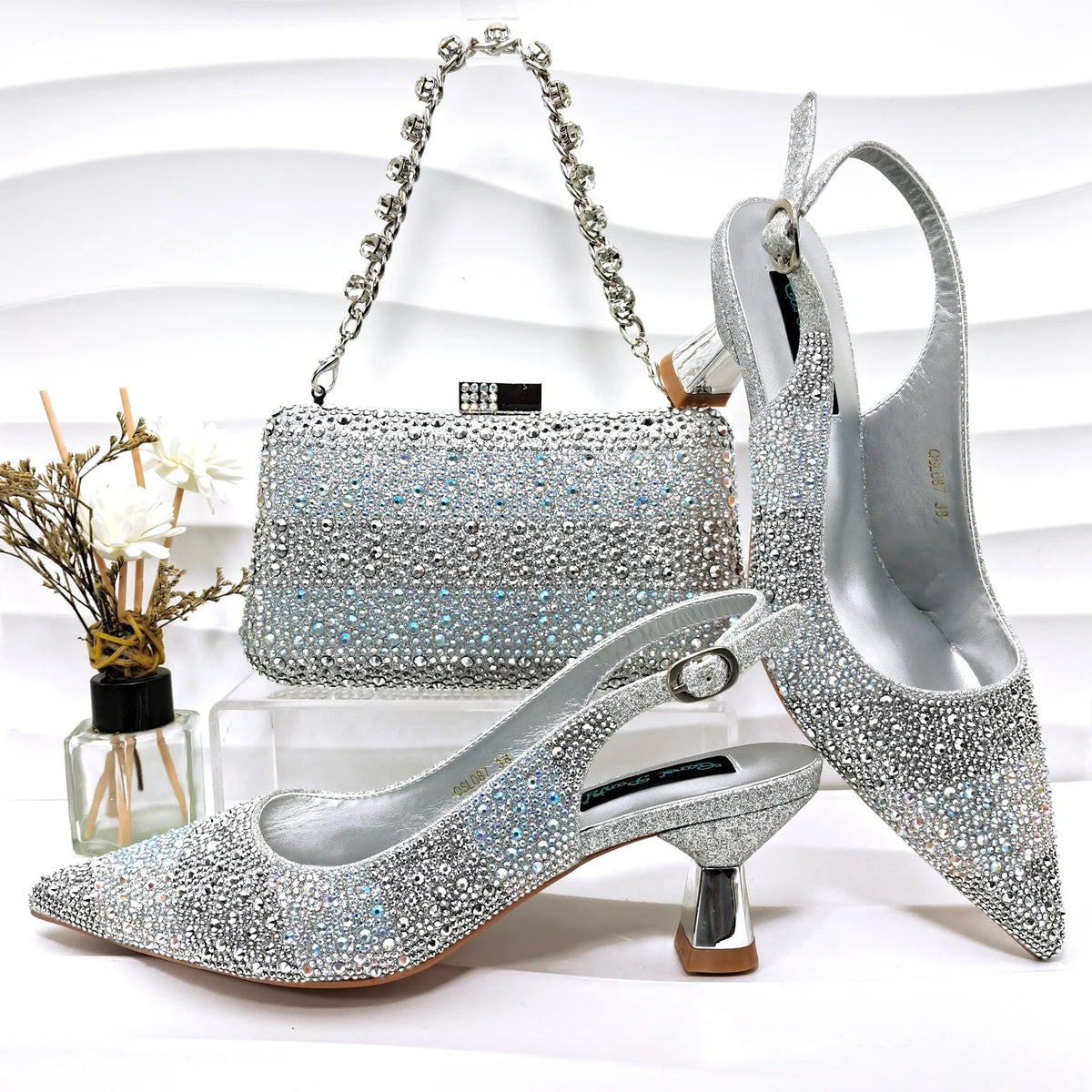 High Quality African Style Ladies Shoes And Bags Set ED125 – product view 3