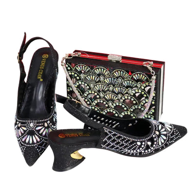 Elegant Ladies Shoes and Bag Set WEQ34