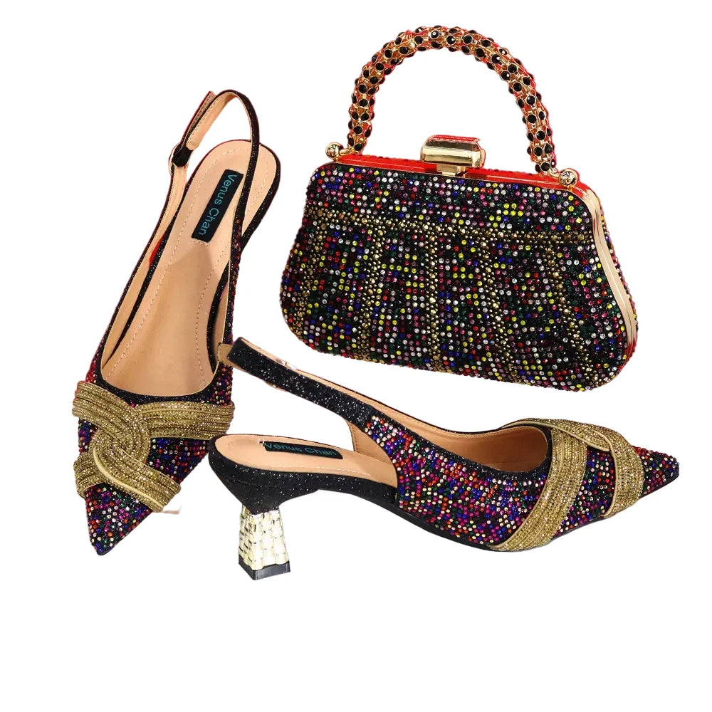 Ladies Italian Design Shoes And Bag Set EDS23