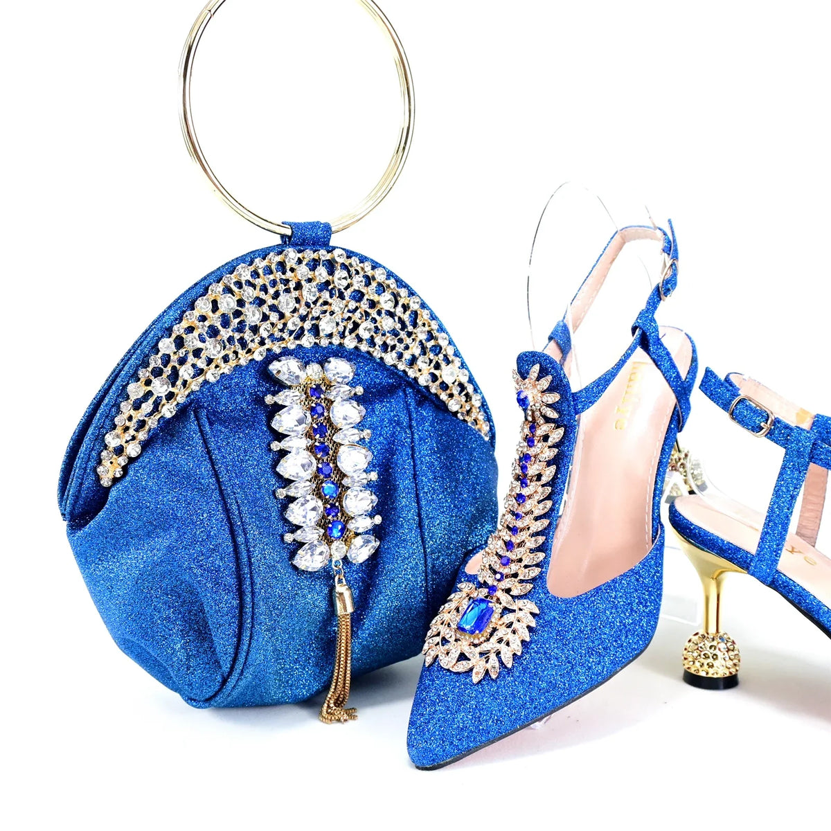EdleessFashion  Italian Shoes With Matching Bags Set HRT1-32 – product view 2