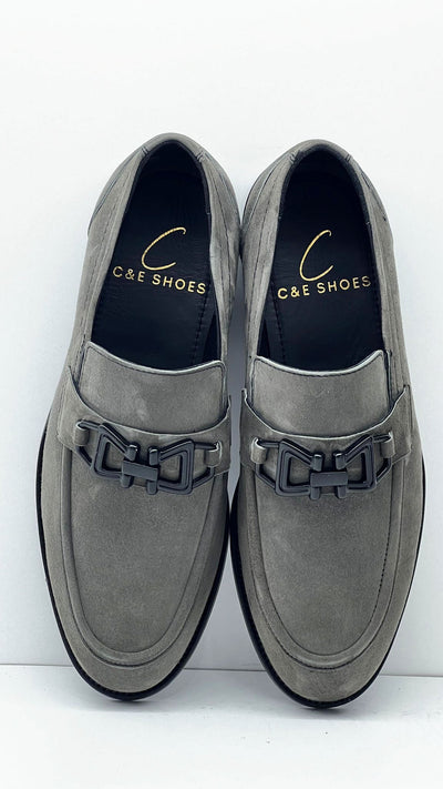 C Collection Suede Loafer - Grey