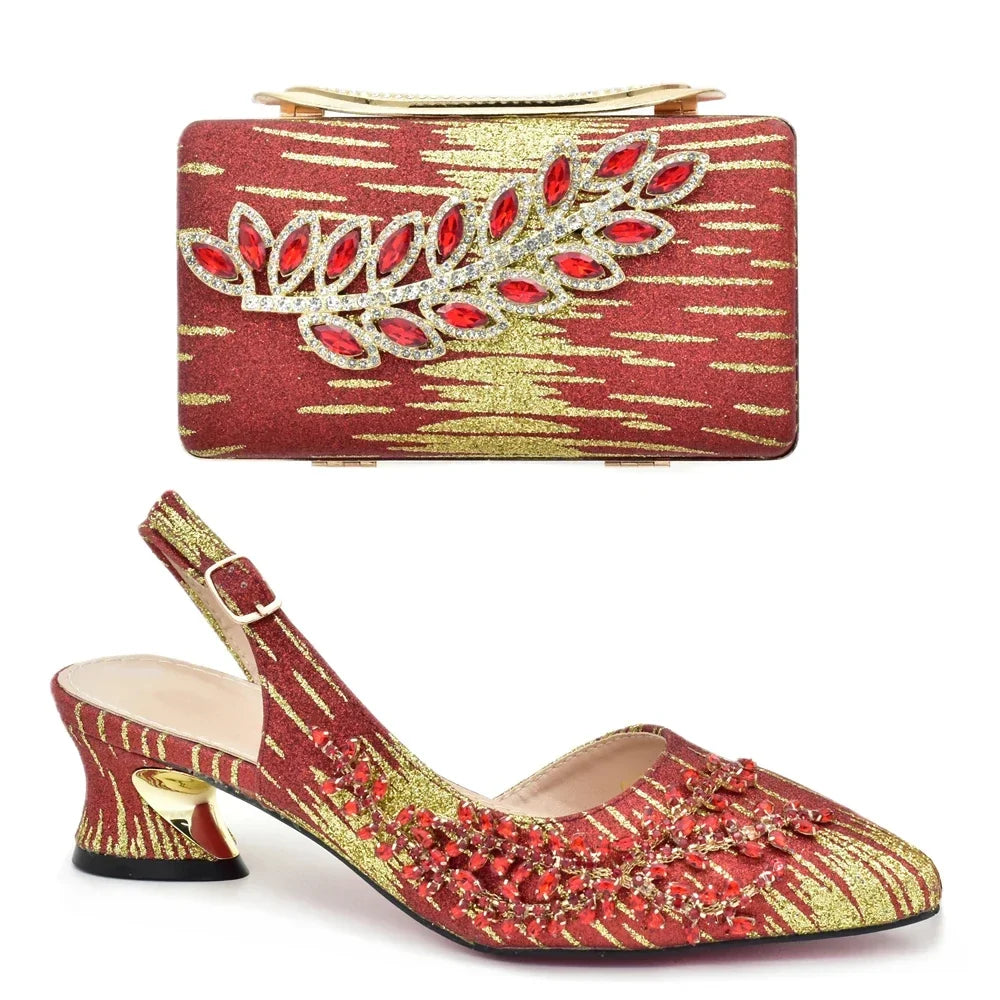 Latest Italian Shoe and Bag Set GBH56 – product view 1