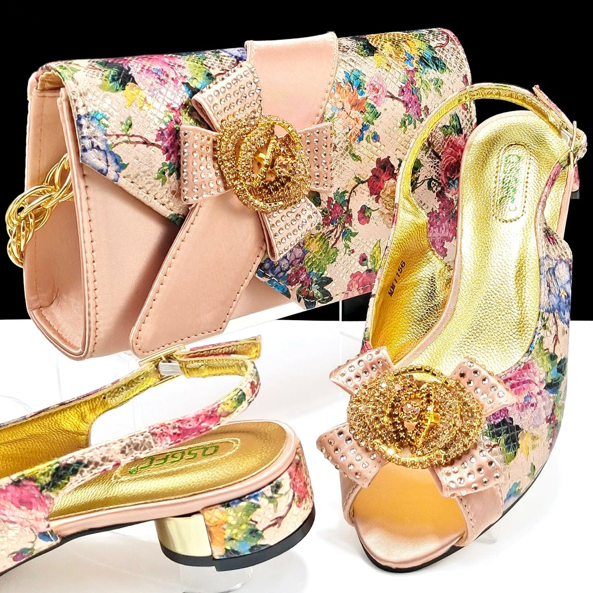 EdleessFashion  Italian Shoes With Matching Bags HQS1-4 – product view 5