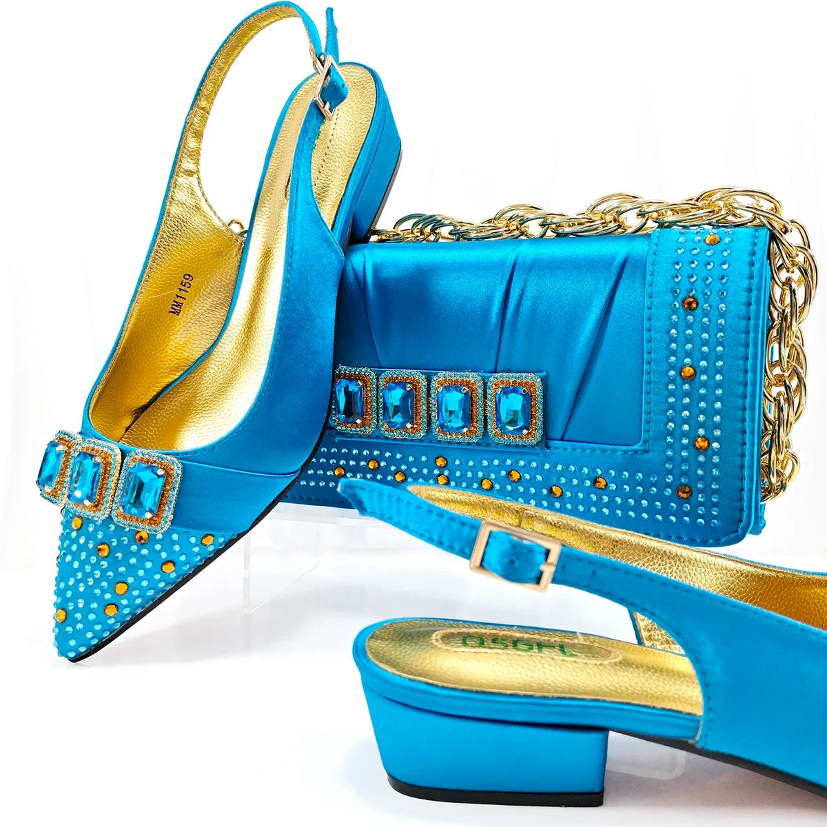 Lastest Italian Style Ladies Shoes with Matching Bag Set HMP1-9 – product view 7
