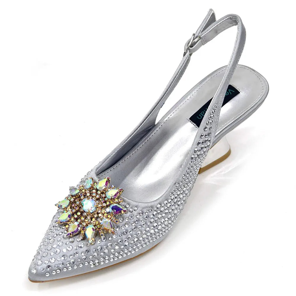 Italian Design Shoes And Bag Paired With Handmade Petal Clutches – product view 4