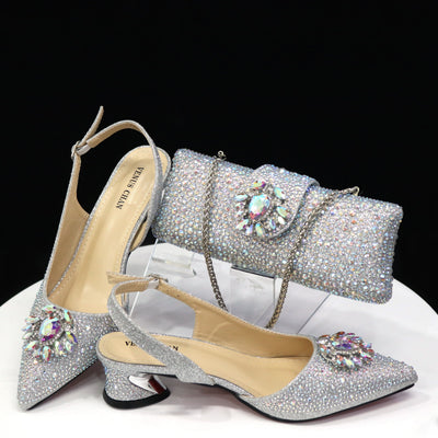 Ladies Shoes and Bags To Match Set ED1291
