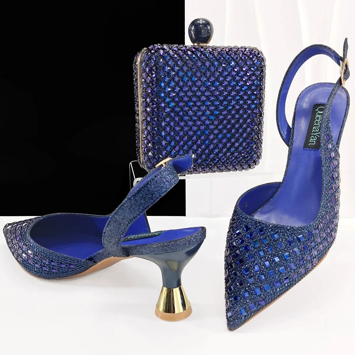 Lastest Italian Design Ladies Shoes with Matching Bag Set HZS1-1 – product view 6