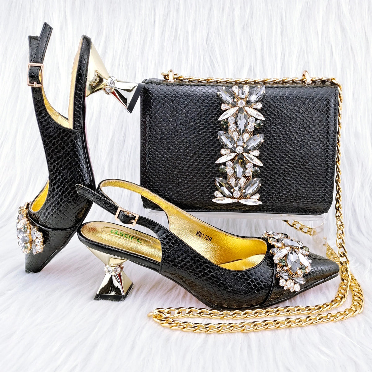 EdleessFashion  Latest Shoes And Bag Matching Set HGY1-1 – product view 5