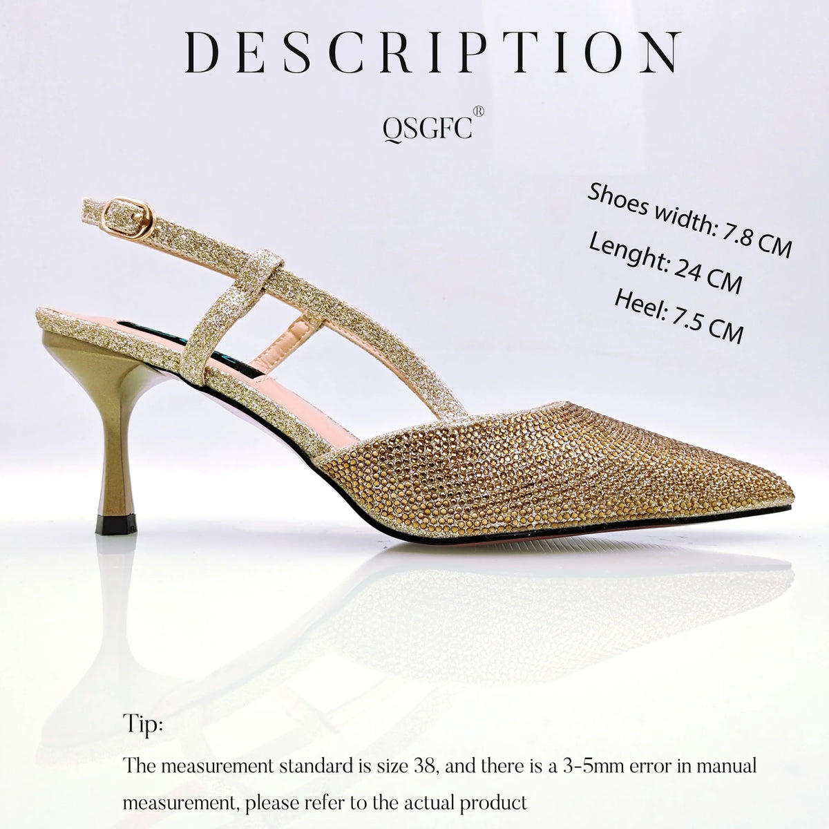 Fashion Shoulder Bag and Strap High Heels Set – product view 16