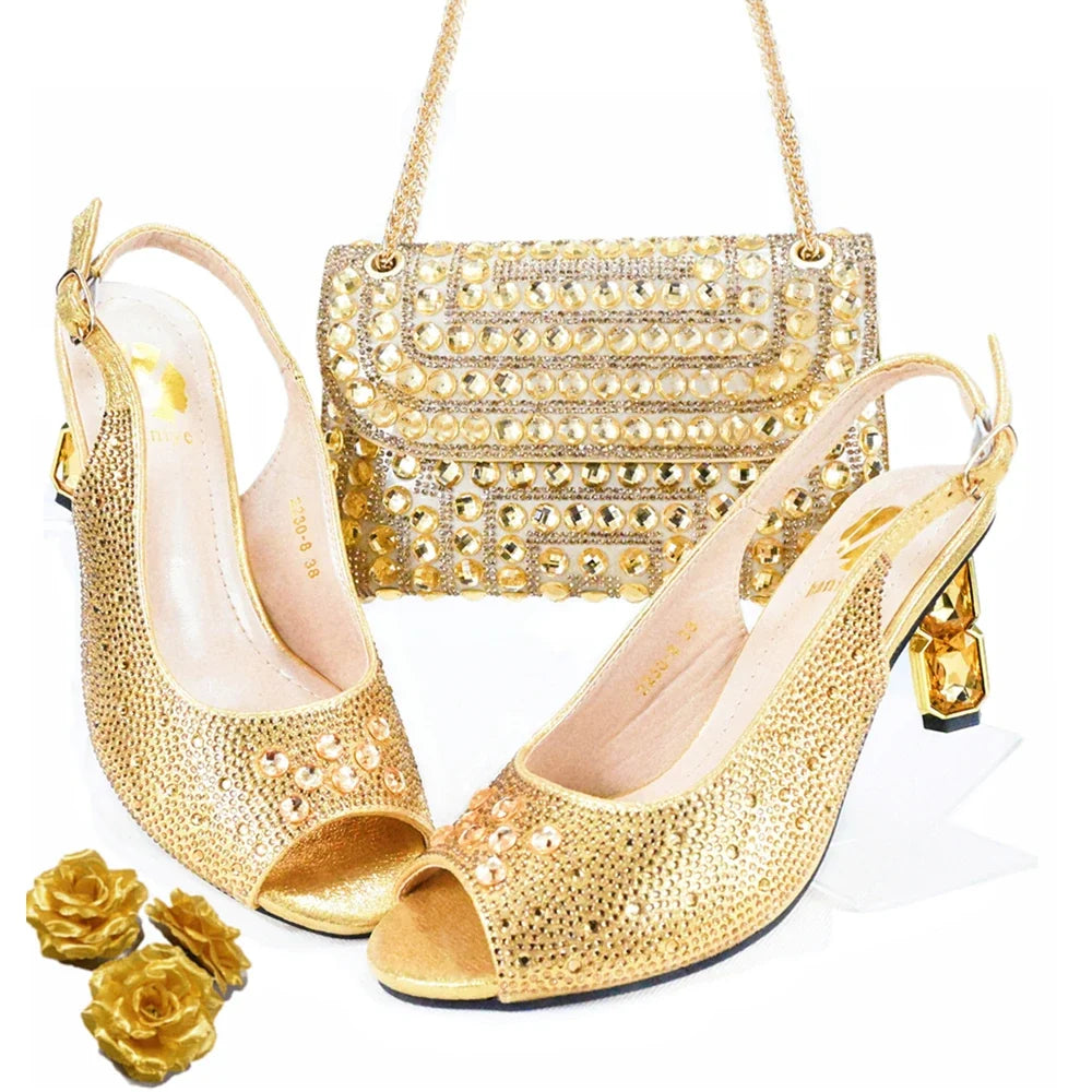 EdleessFashion  Italian Shoes And Bag Sets HJK1-1 – product view 4