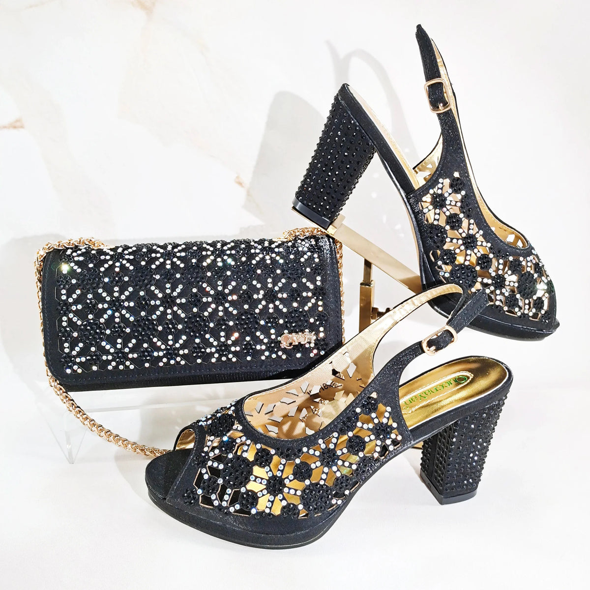 EdleessFashion  Italian Shoes And Bag Sets HG1-1 – product view 1
