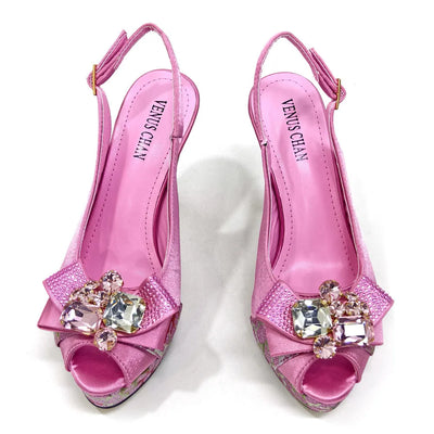 Newest Pumps Women High Heels Shoes and Bags Set JNB54
