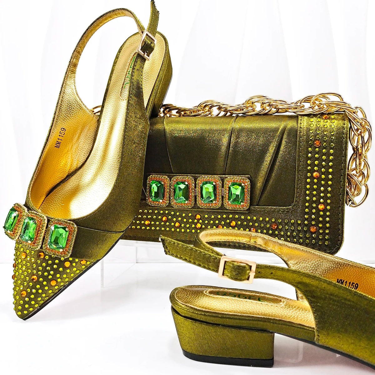 Lastest Italian Style Ladies Shoes with Matching Bag Set HMP1-9 – product view 4
