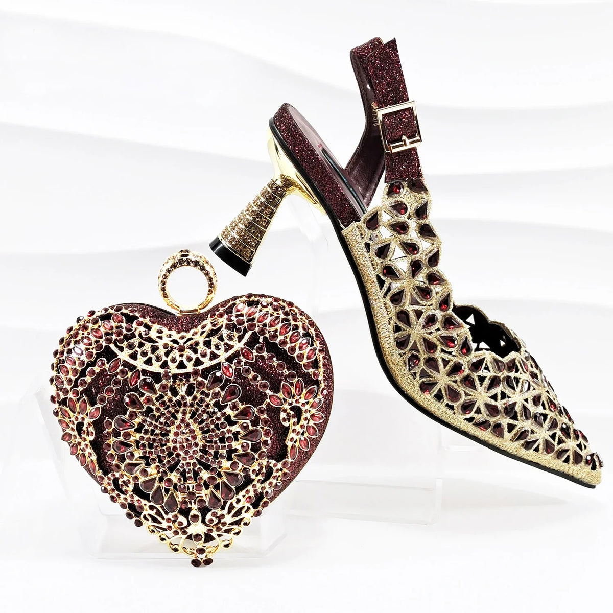Lastest Italian Ladies Shoes with Matching Bag Set EDS1-30 – product view 6