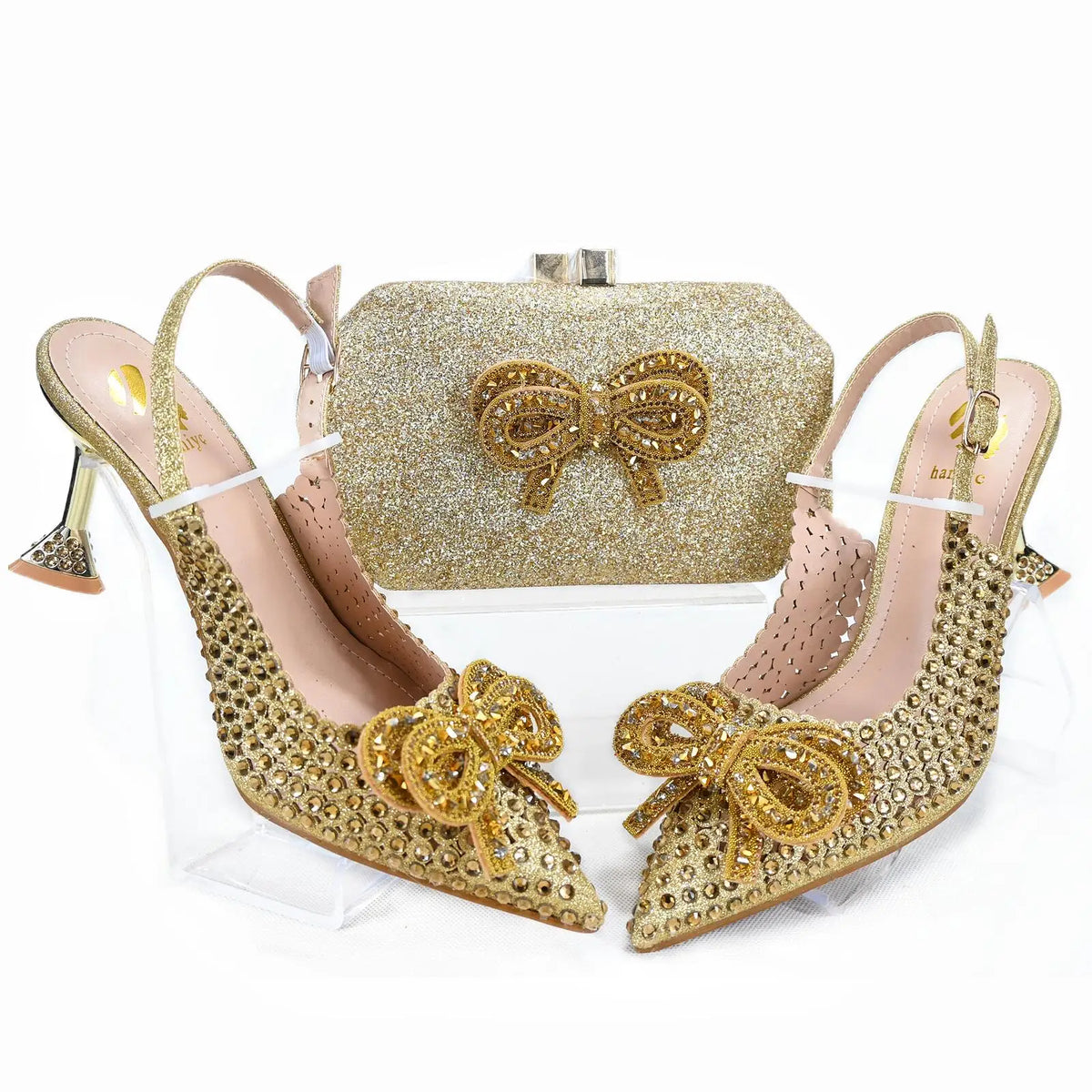 Italian gold Shoes And Bag Sets HTG1-9