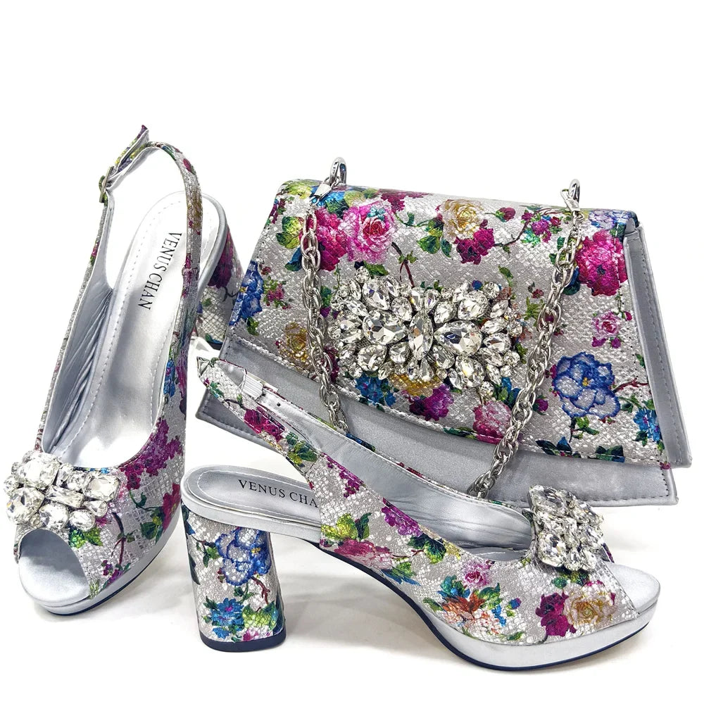 Lastest Italian Ladies Shoes with Matching Bag Set HMA1-4