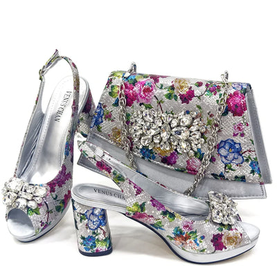 Lastest Italian Ladies Shoes with Matching Bag Set HMA1-4