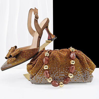 High Quality Style Ladies Shoes And Bags Set EDHC1-1