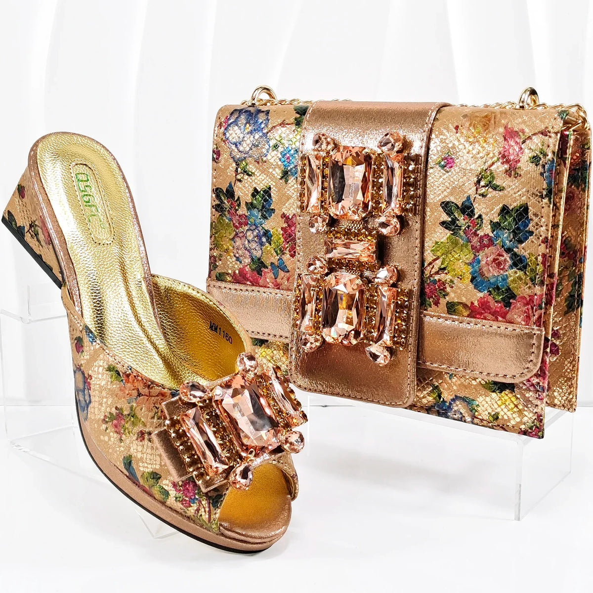 EdleessFashion  Shoes And Bag Matching Set For Party HAA1-9 – product view 3