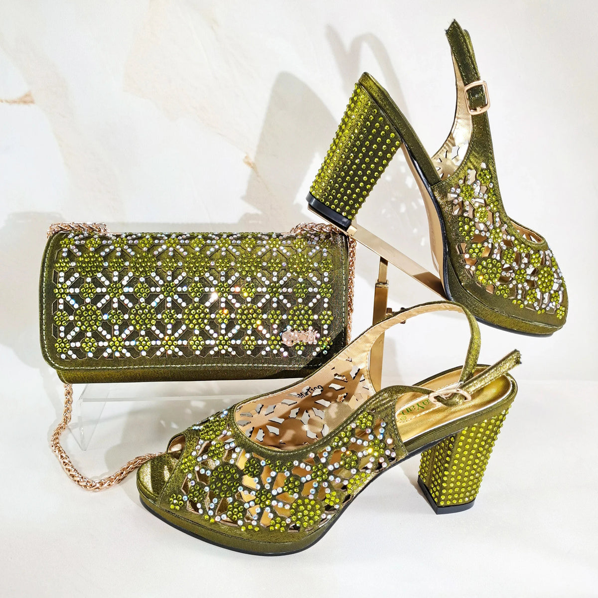 EdleessFashion  Italian Shoes And Bag Sets HG1-1 – product view 3