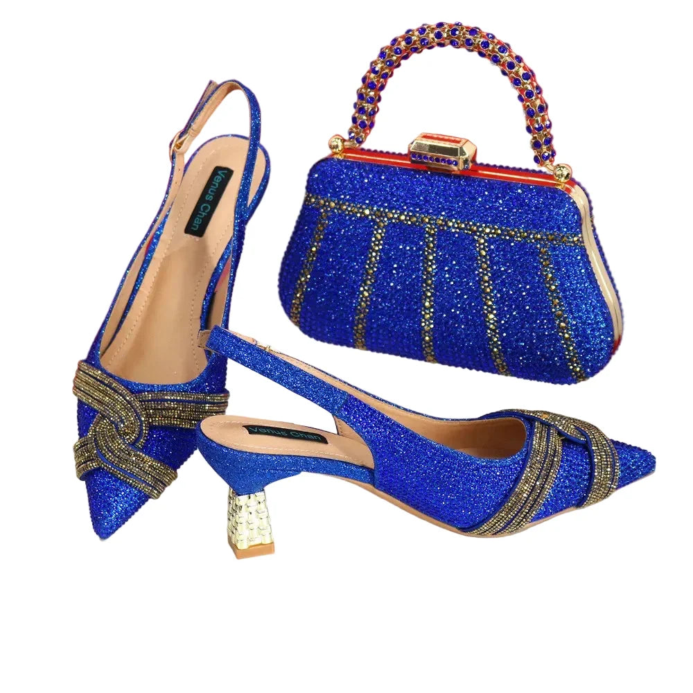 Ladies Italian Design Shoes And Bag Set EDS23