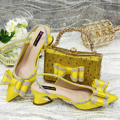 Lastest Italian Ladies Shoes with Matching Bag Set ED113