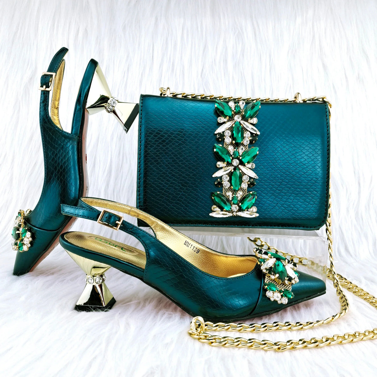 EdleessFashion  Latest Shoes And Bag Matching Set HGY1-1 – product view 2