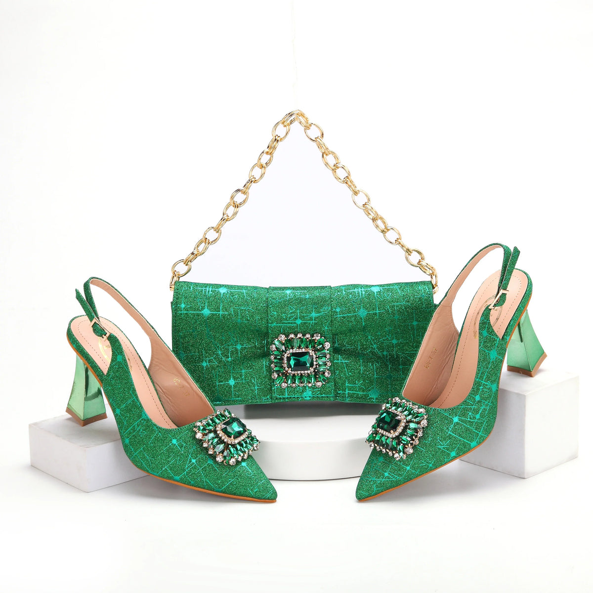 Lastest Italian Ladies Shoes with Matching Bag Set EDHMA1-14