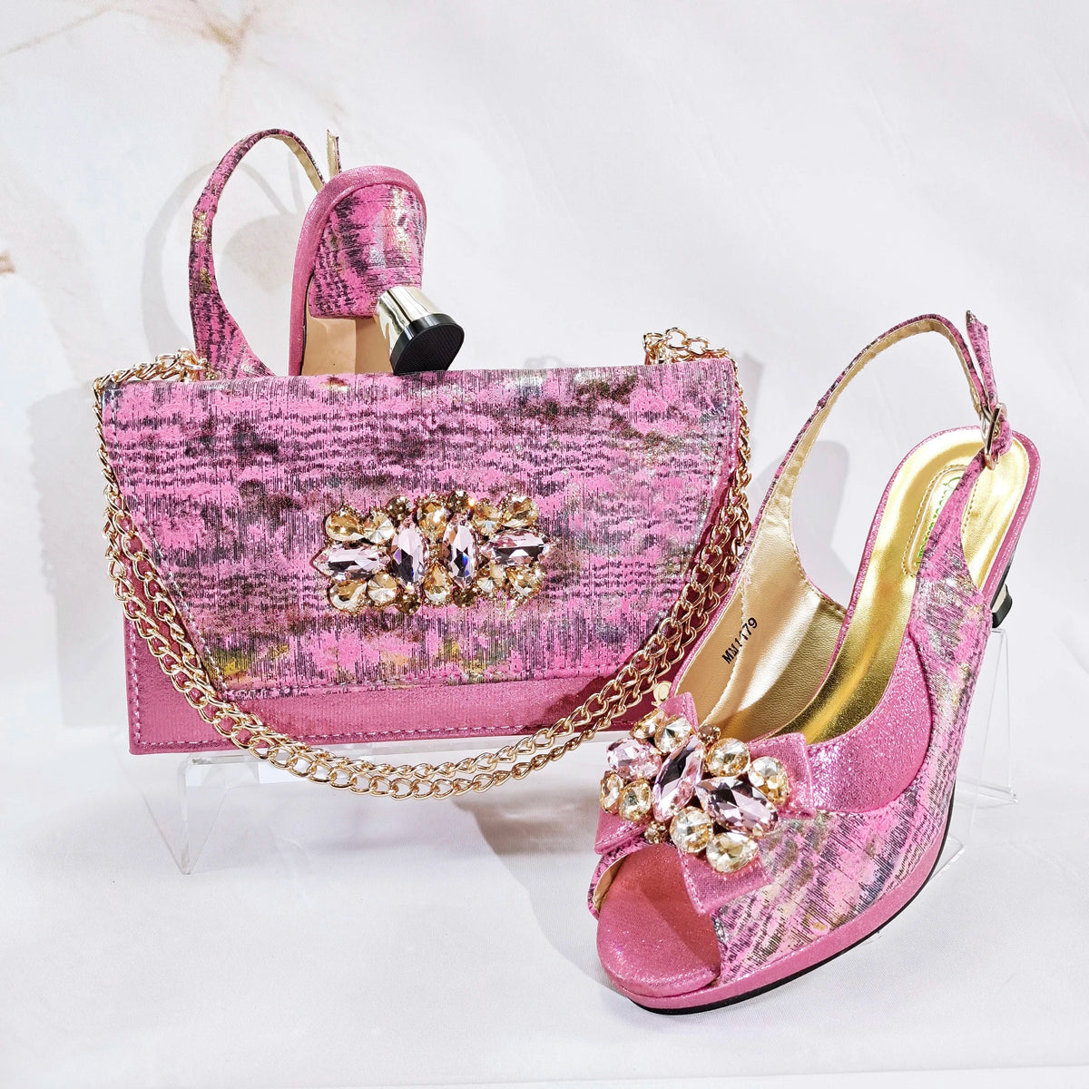Charming Shoes And Bag Matching Set HN1-1 – product view 5