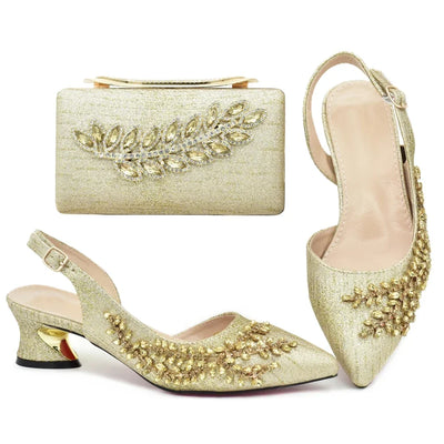 Latest Italian Shoe and Bag Set GBH56