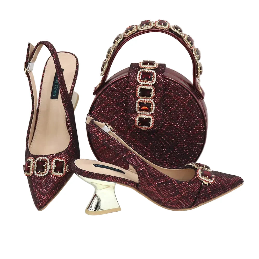 Newest Style Platform Shoes and Matching Bag Set JH654 – product view 8