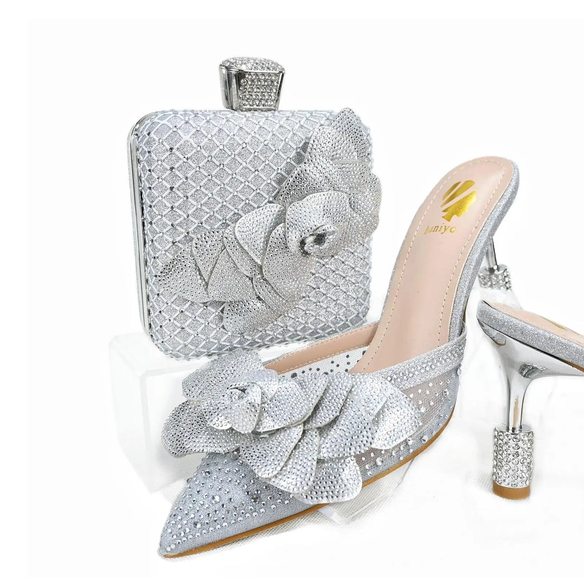 Italian gold Shoes And Bag Sets HTG1-9 – product view 1