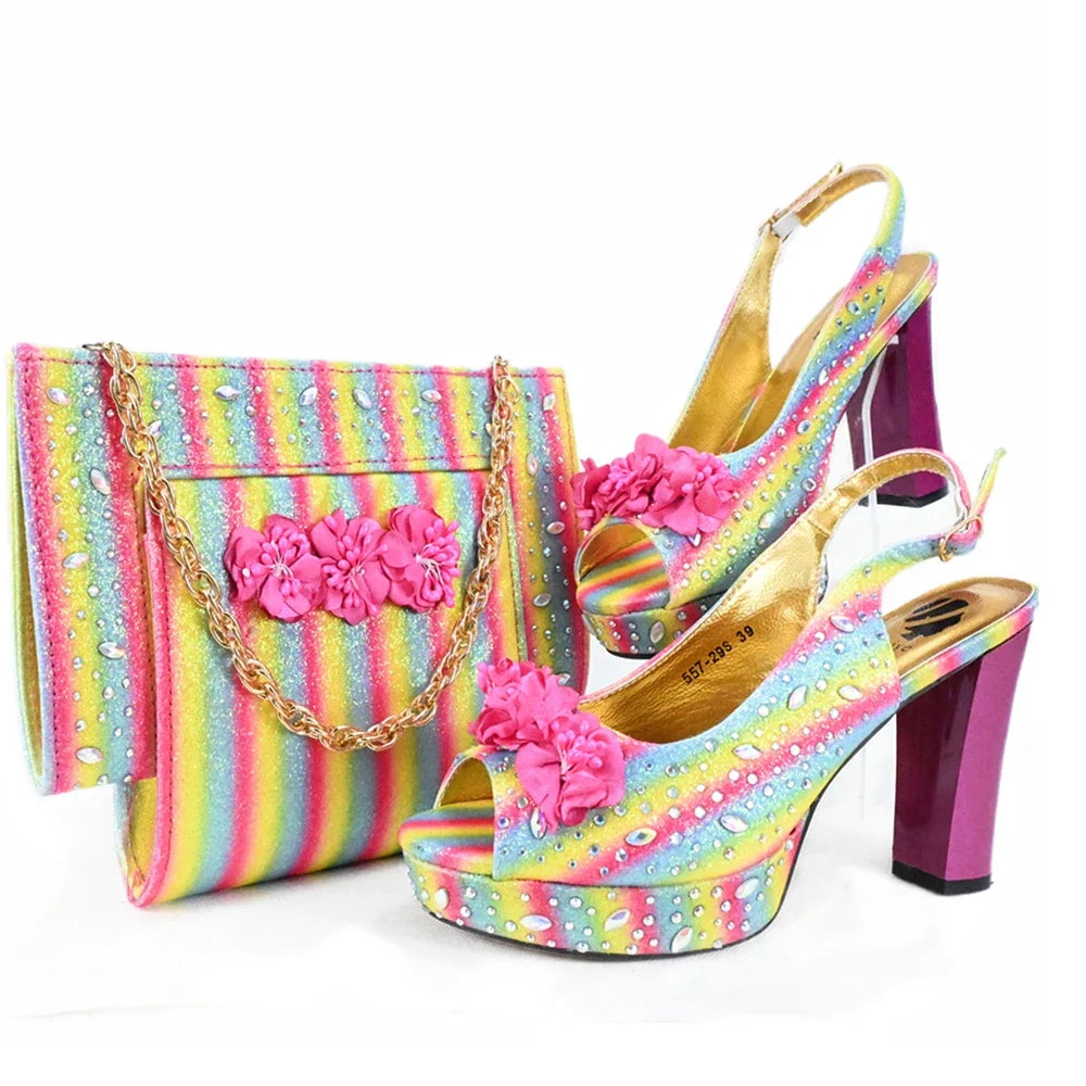 EdleessFashion  New Shoes And Bag Matching Set HJK1-11 – product view 2