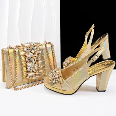 Lastest Italian Shoes with Matching Bag Set HFG1-2