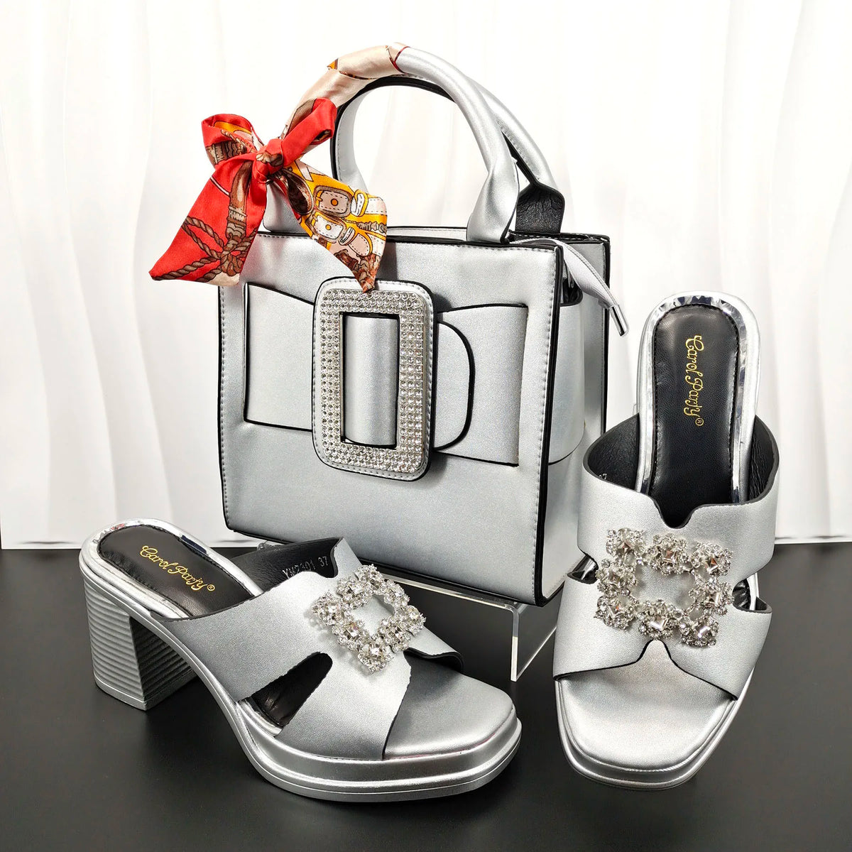 Latest Women Summer Toe Shoes and Bag Set ED135 – product view 11