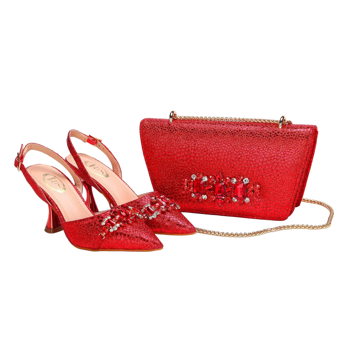 Women's Shoes and Bag Set with Pointed Toe EDN349 – product view 11