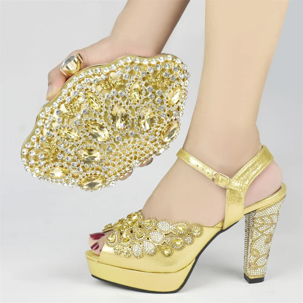 New Italian Party Shoes and Bag Set TYR56 – product view 4