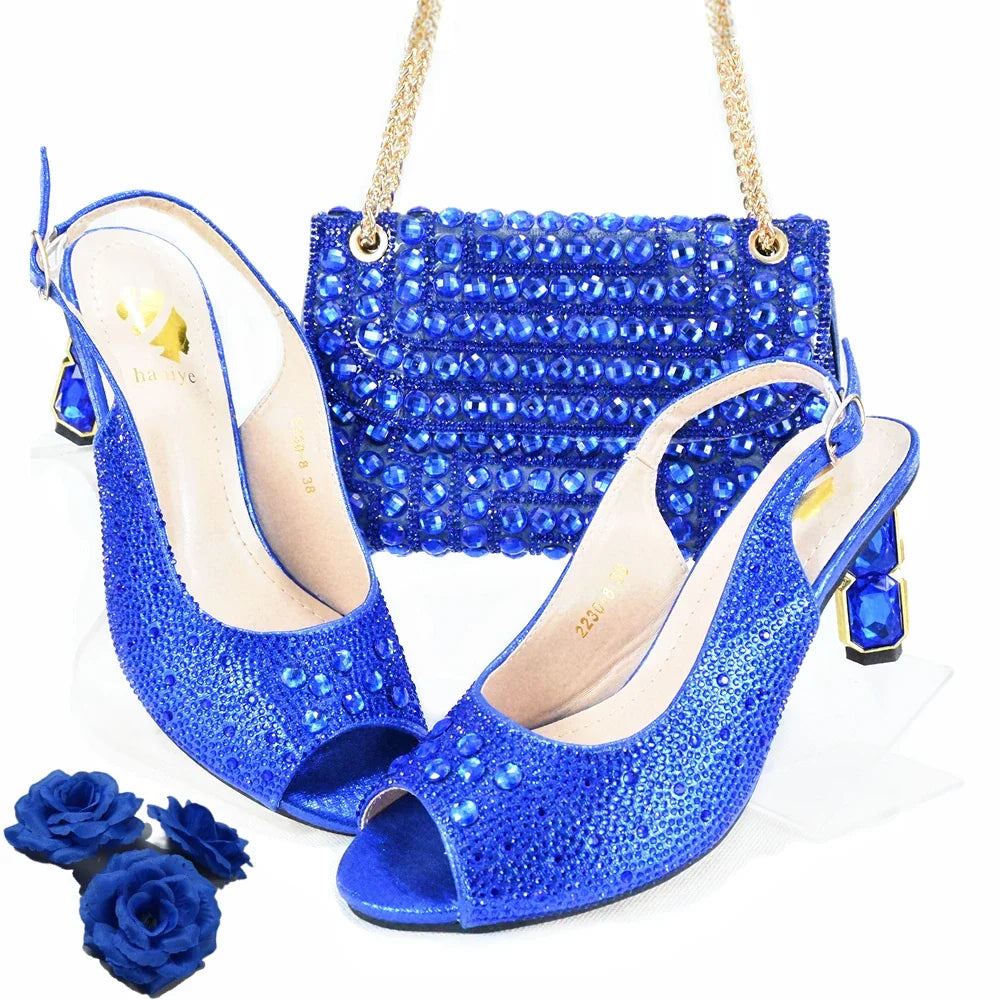 EdleessFashion  Italian Shoes And Bag Sets HJK1-1 – product view 3