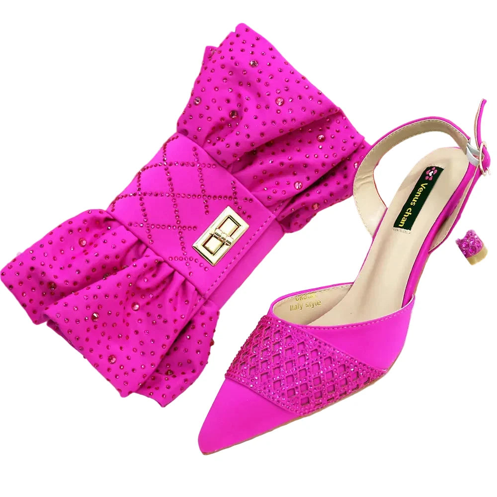Latest Women Italian Shoes and Matching Bags TE342 – product view 6