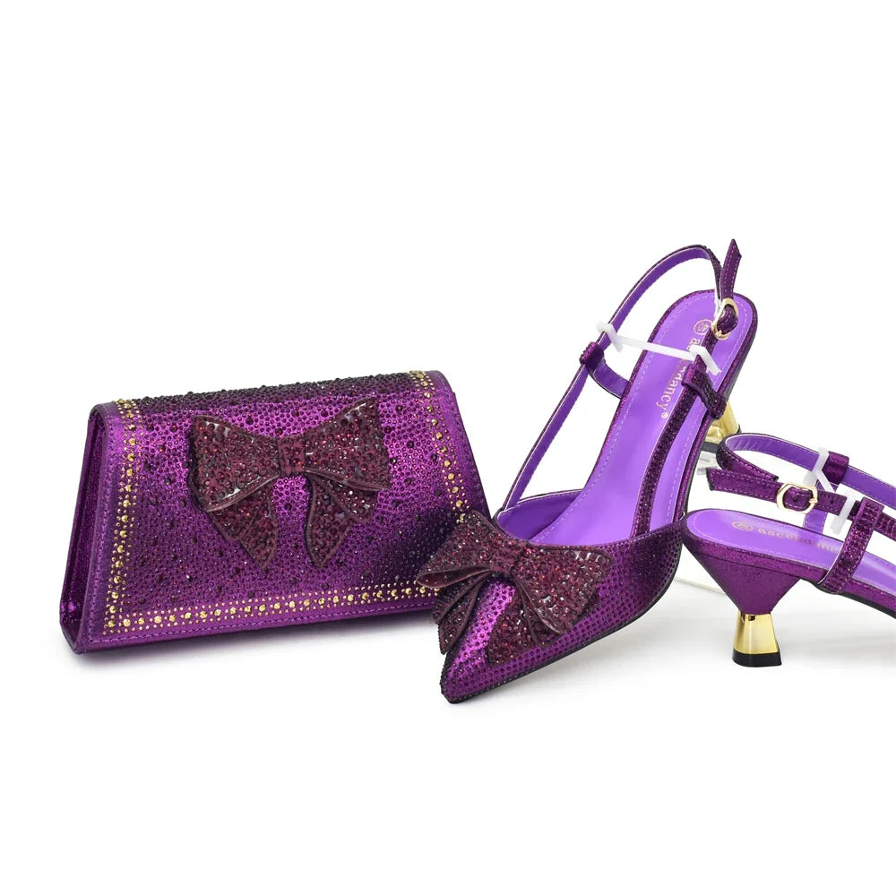 Italian Shoes And Bag Sets For Evening Party EDHFG1-1