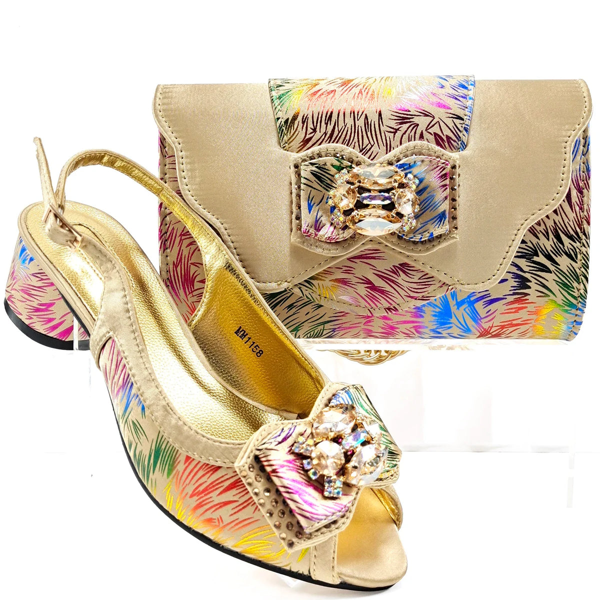Italian Matching Shoe and Bag Set HKK1-10 – product view 1