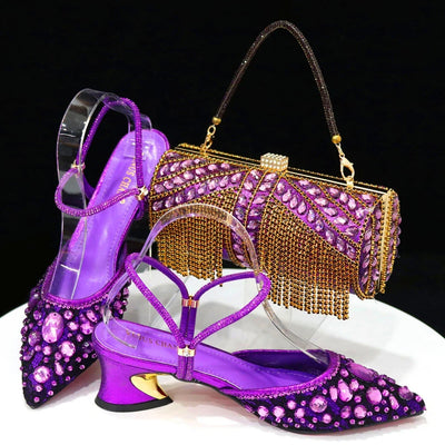 High Quality Ladies Shoes And Bags Set HAQ1-5