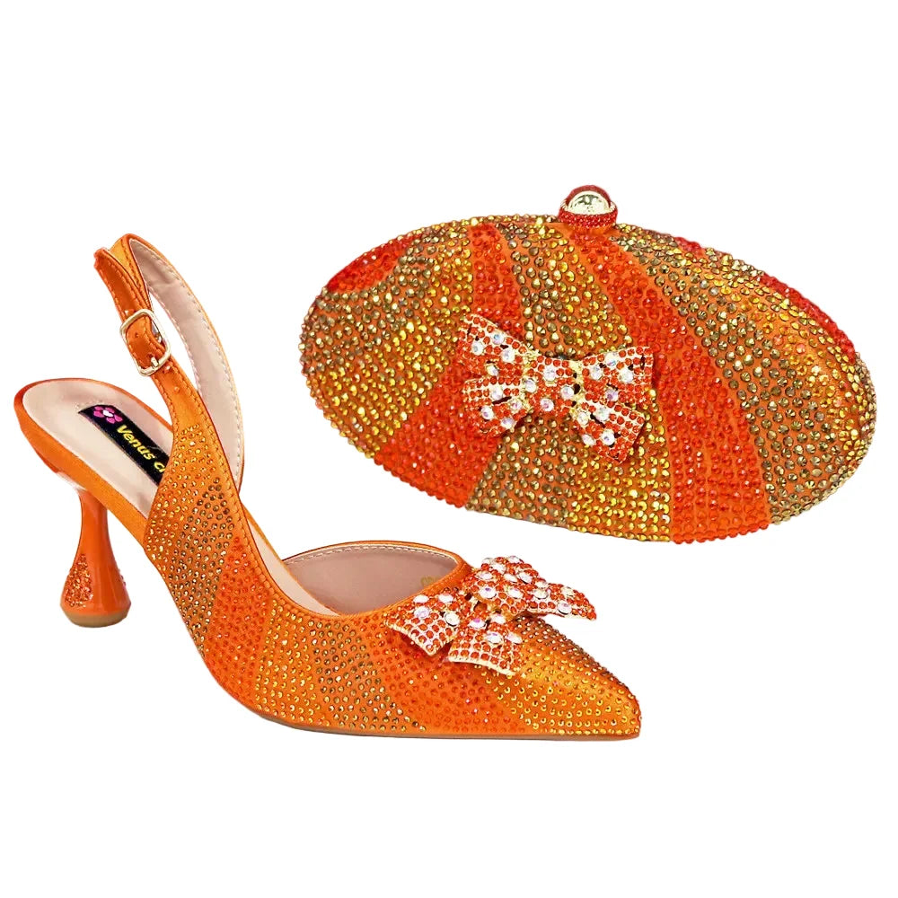 Women's High Heels And Exquisite Clutch Bag Set RT453 – product view 4