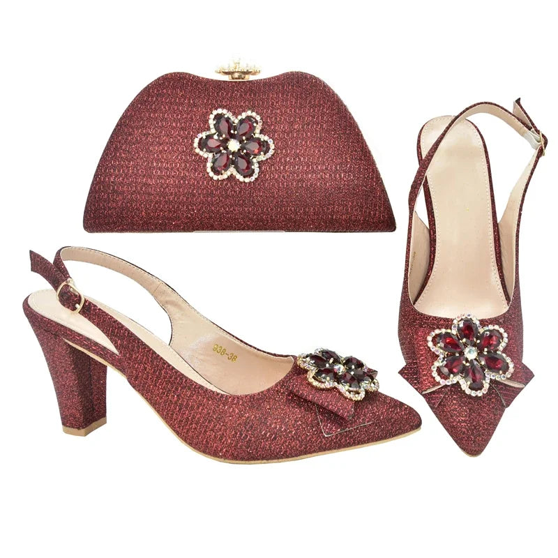 Latest Shoes and Bag Set African Sets NBG45 – product view 1