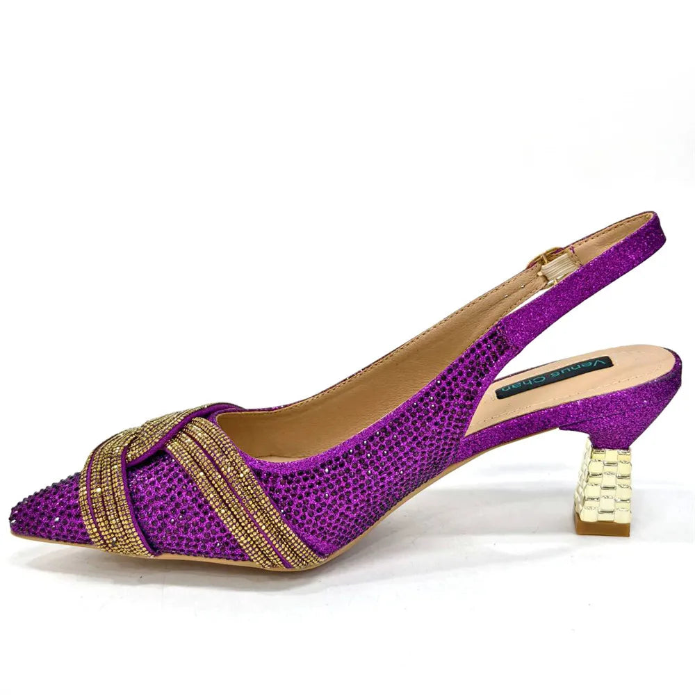 Ladies Italian Design Shoes And Bag Set EDS23 – product view 4