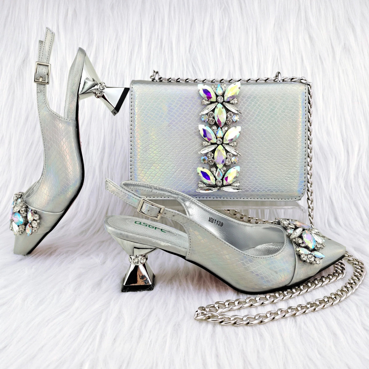 EdleessFashion  Latest Shoes And Bag Matching Set HGY1-1 – product view 4