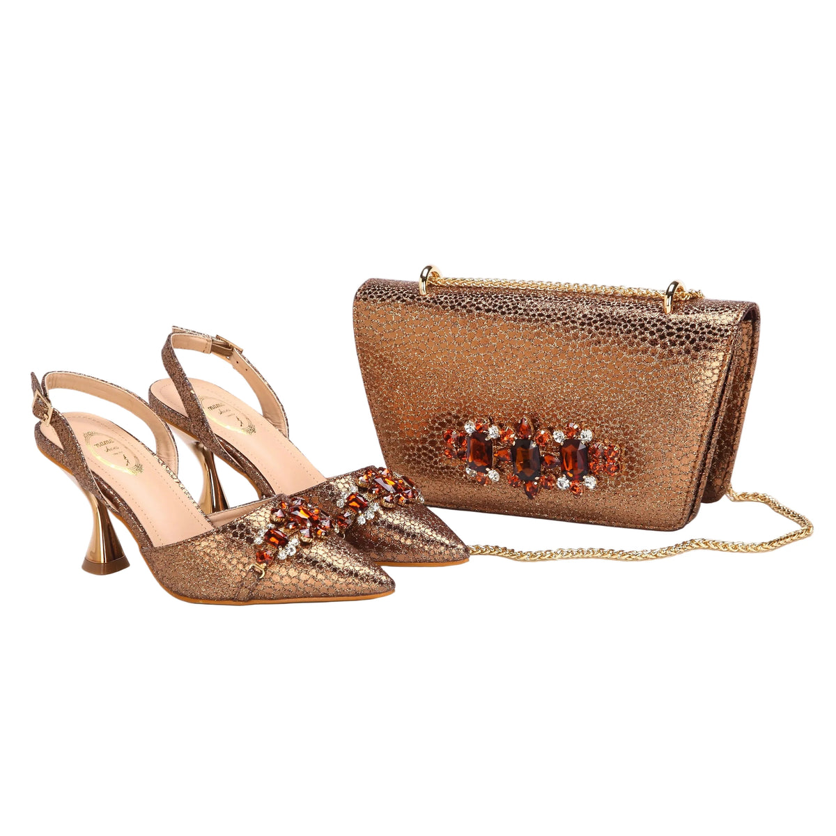 Women's Shoes and Bag Set with Pointed Toe EDN349 – product view 14