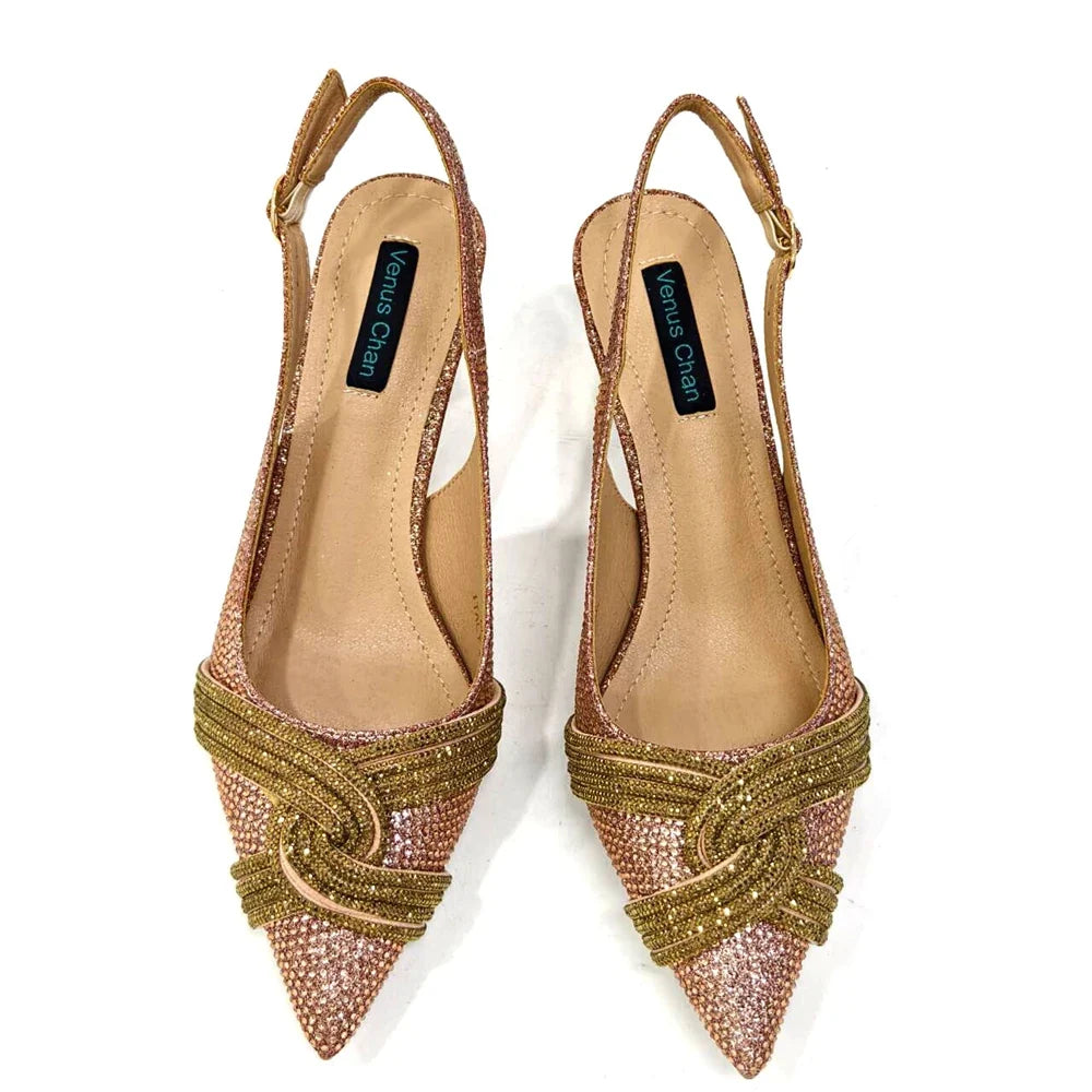 EdleessFashion  Women's Shoes and Bag Set with Rhinestone ED129 – product view 10