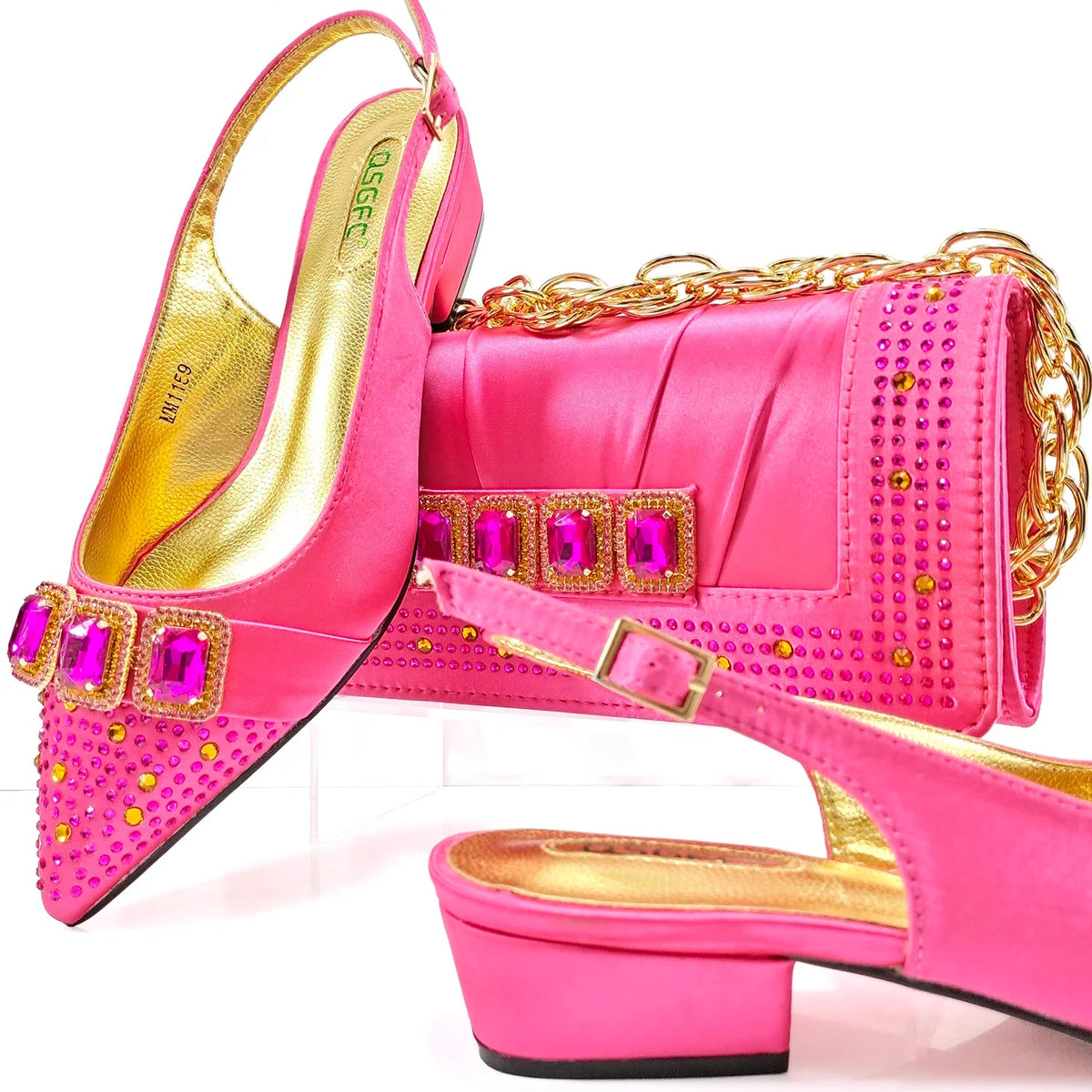 Lastest Italian Style Ladies Shoes with Matching Bag Set HMP1-9 – product view 6